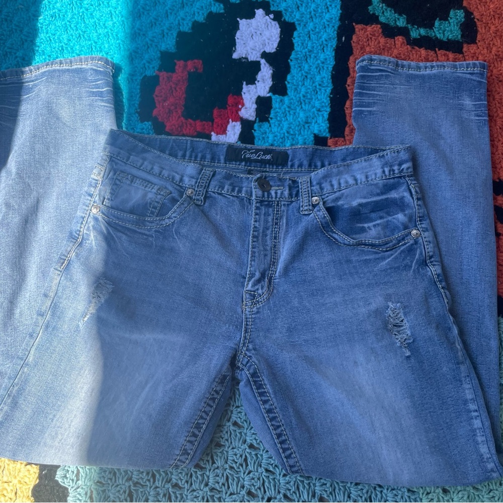 True Luck Men’s Straight Jeans 34/32